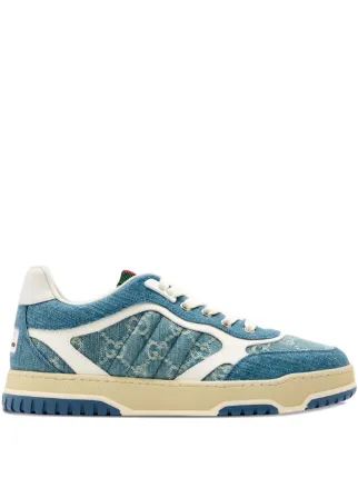 Gucci GGデニムスニーカー Gucci モノグラム デニムスニーカー | ブルー | FARFETCH JP