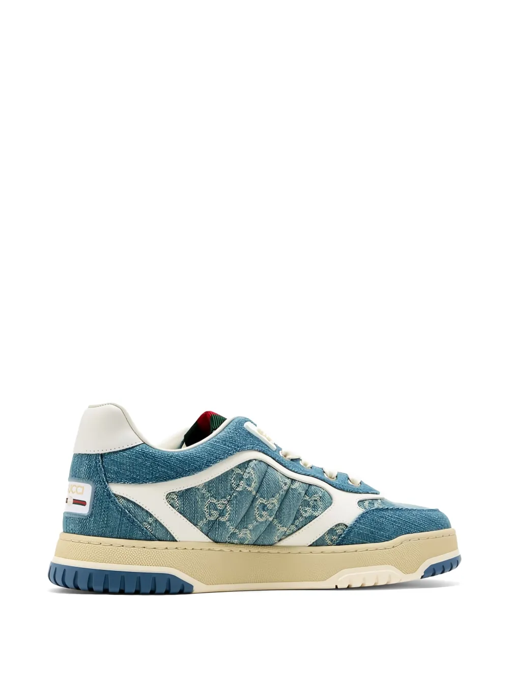 Gucci Denim sneakers met monogram Blauw