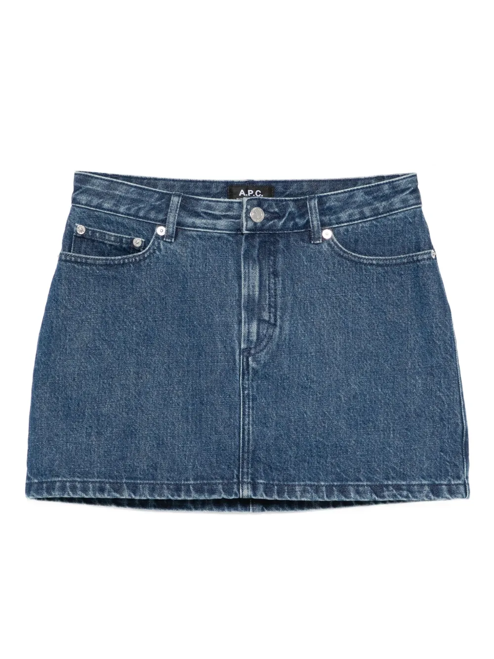 A.P.C. falda de mezclilla recta | azul | Image 1