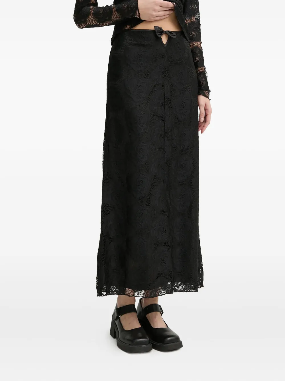 Résumé lace bow skirt | Black | Image 1
