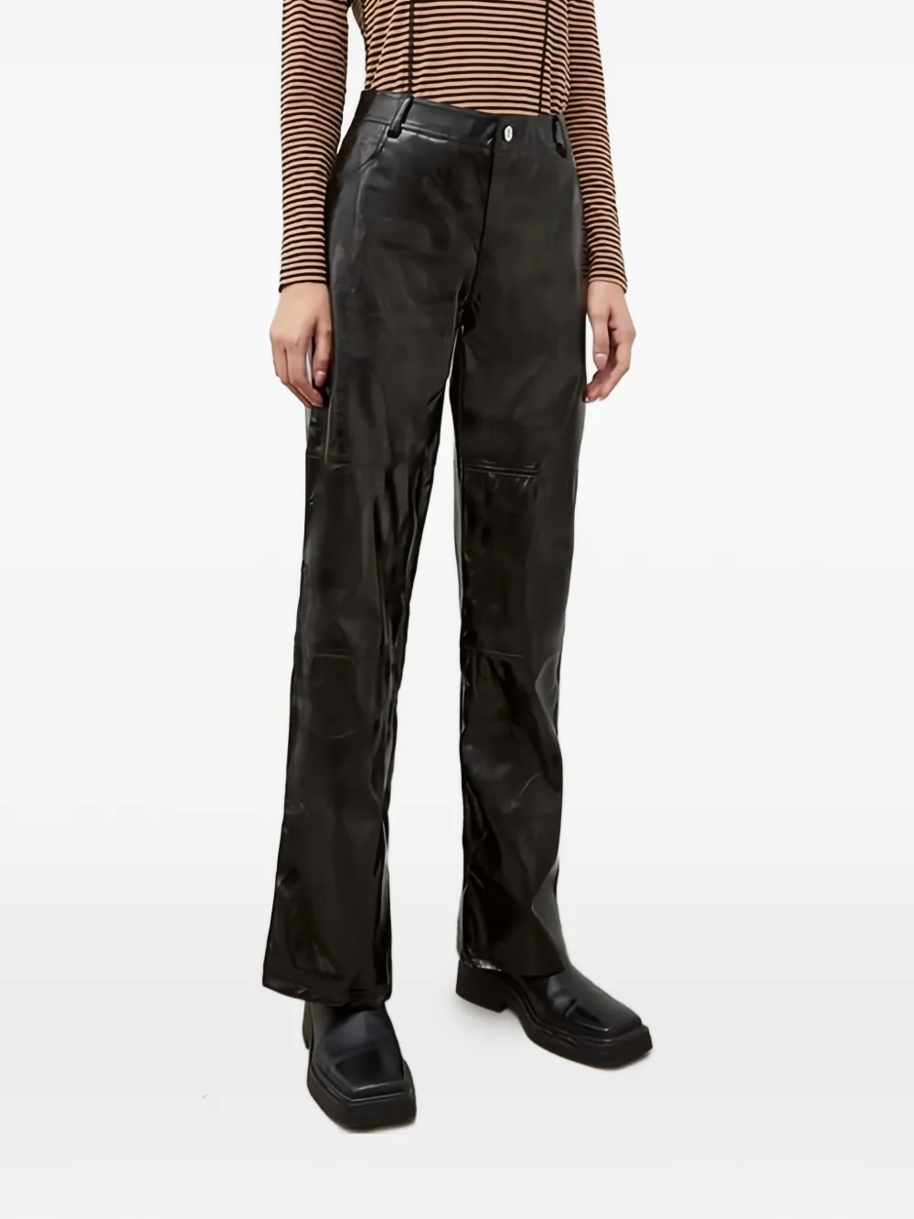Résumé straight-leg trousers - Nero