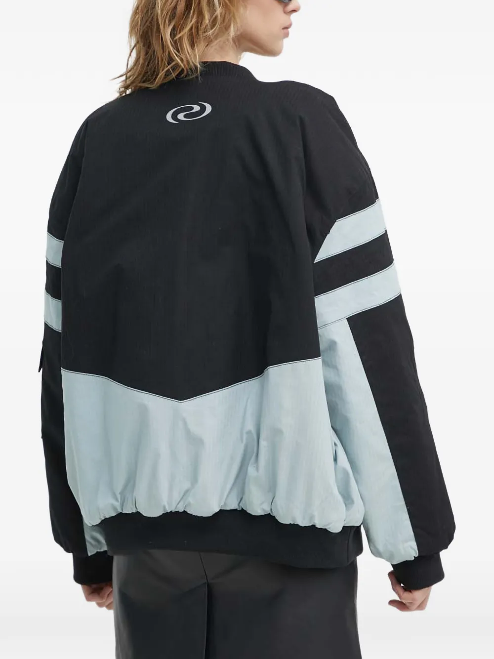  Résumé Alanars Striped Embroidered Jacket - Black 