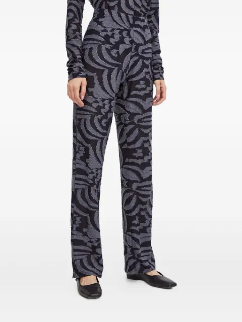 Résumé frayed-patterned trousers