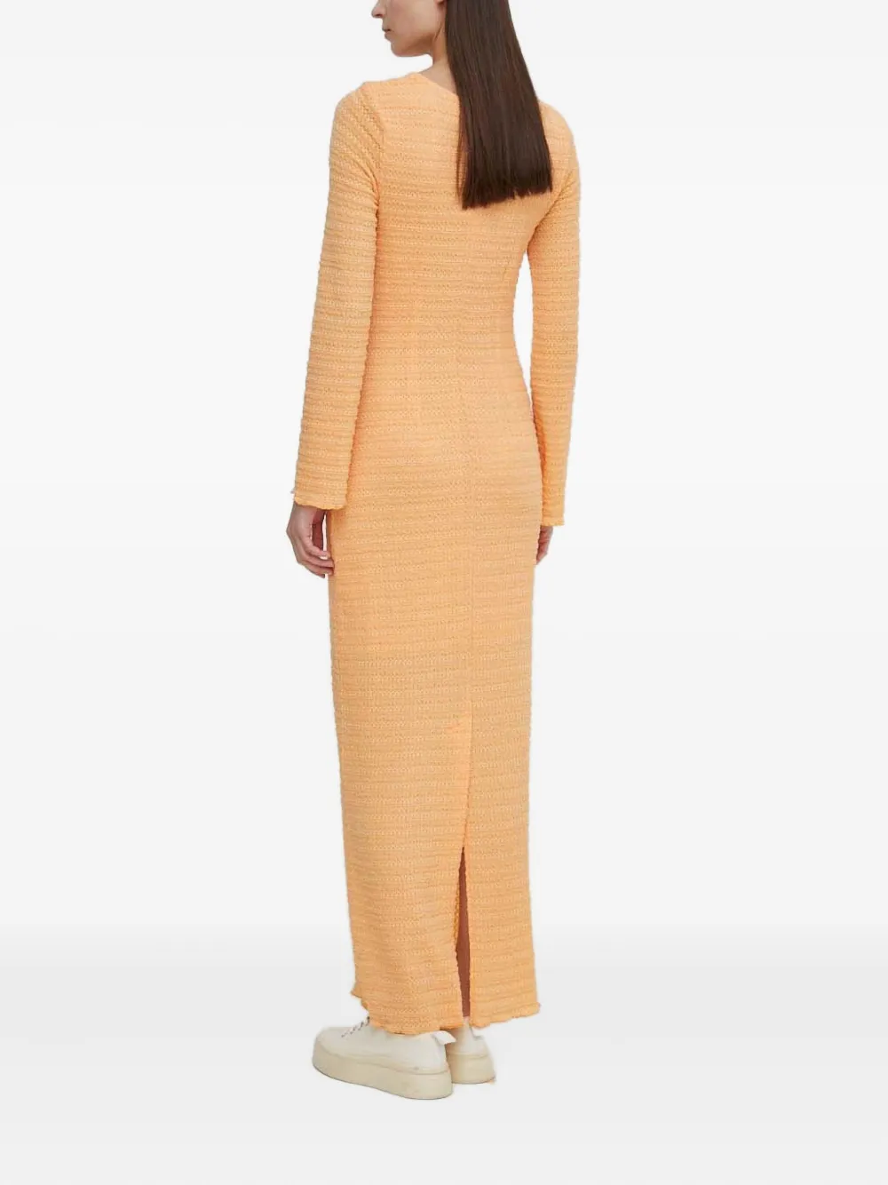 Resume Cut-out Long-sleeve Dress In Orange