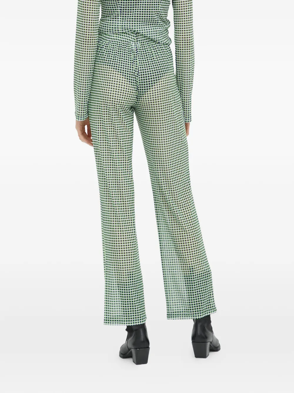  Résumé Checked Trousers - Green 