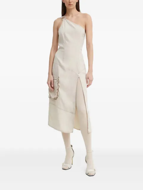 Résumé ring detail one-shoulder dress