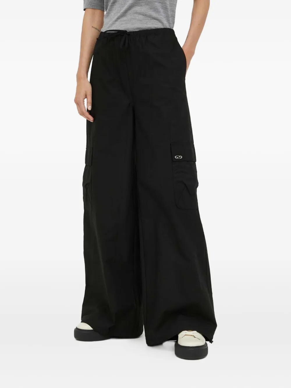 Résumé cargo wide-leg trousers | Black | Image 1
