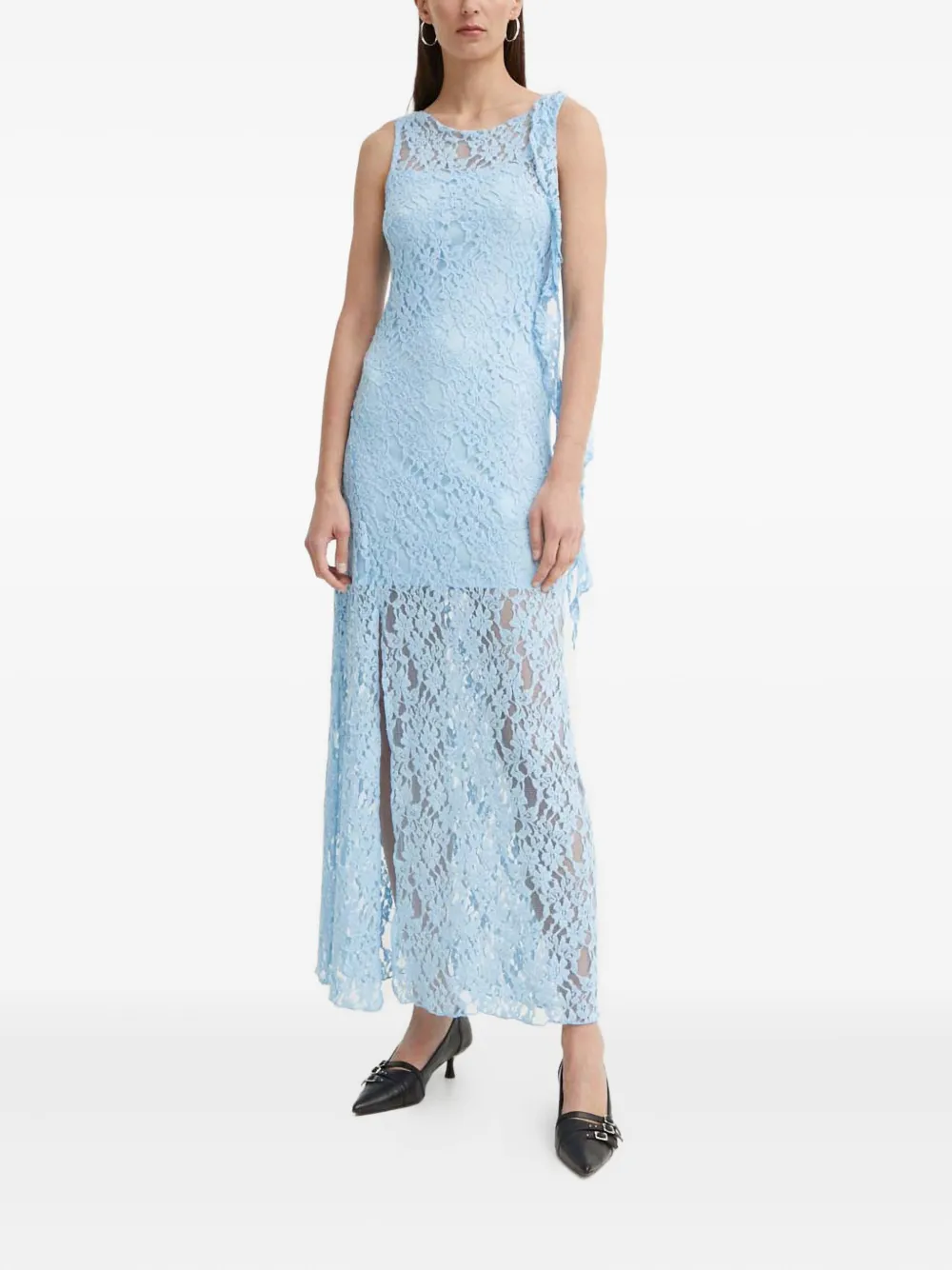 Resume Lace Ruffled Dress In Multi