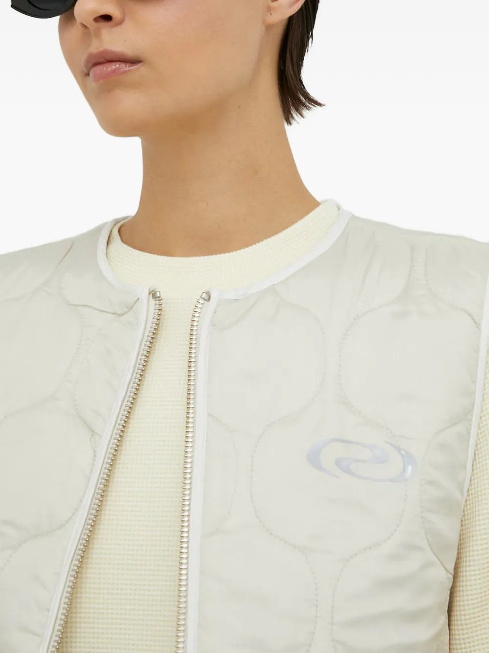 Quilted Zip-Fastening Vest