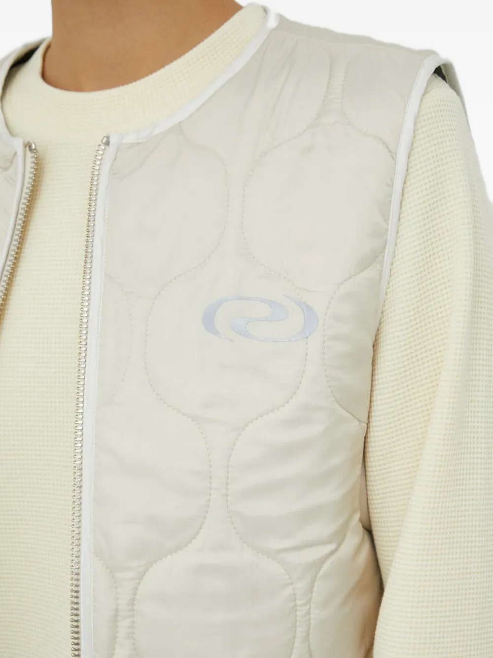 Quilted Zip-Fastening Vest