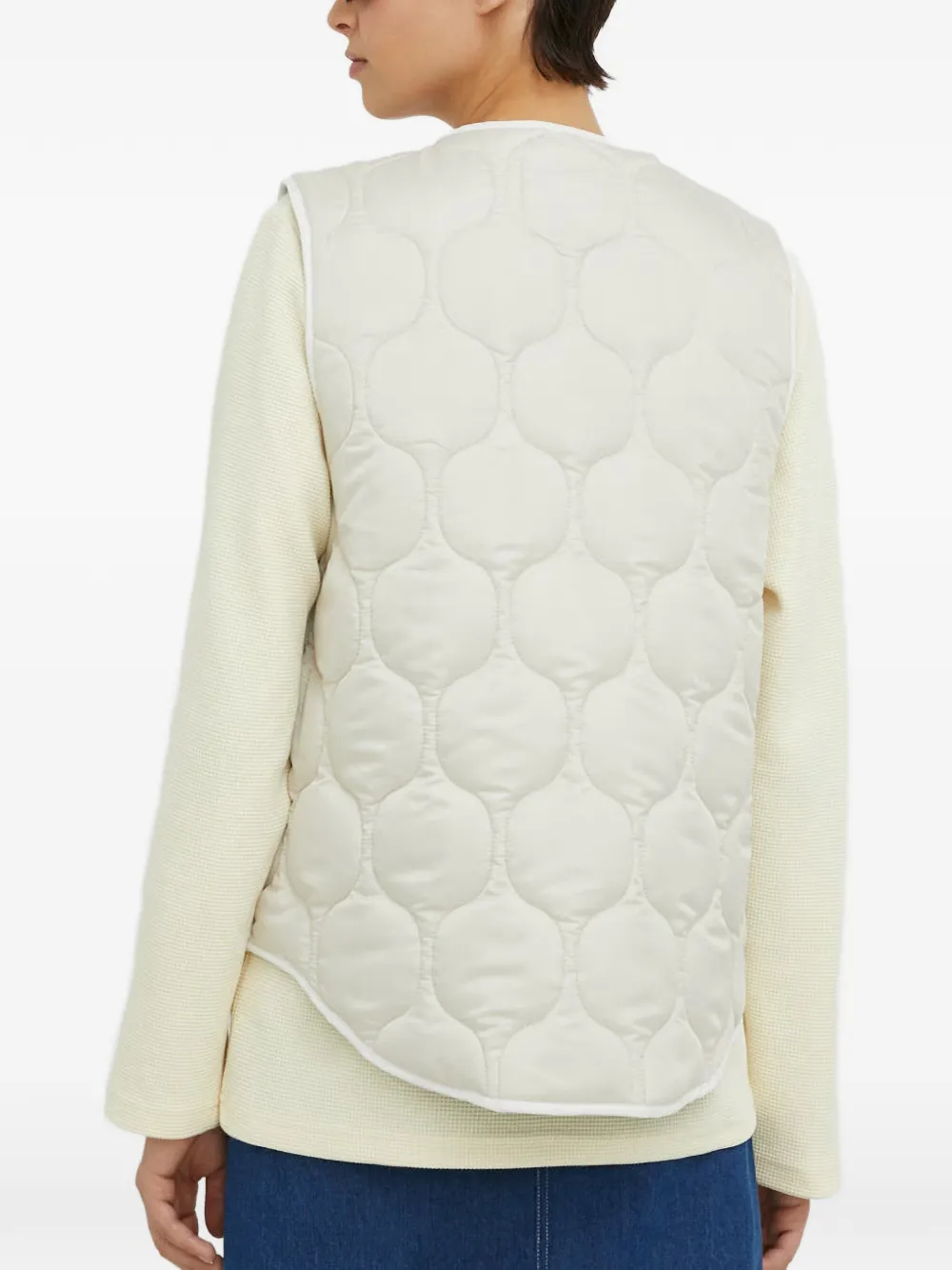 Quilted Zip-Fastening Vest