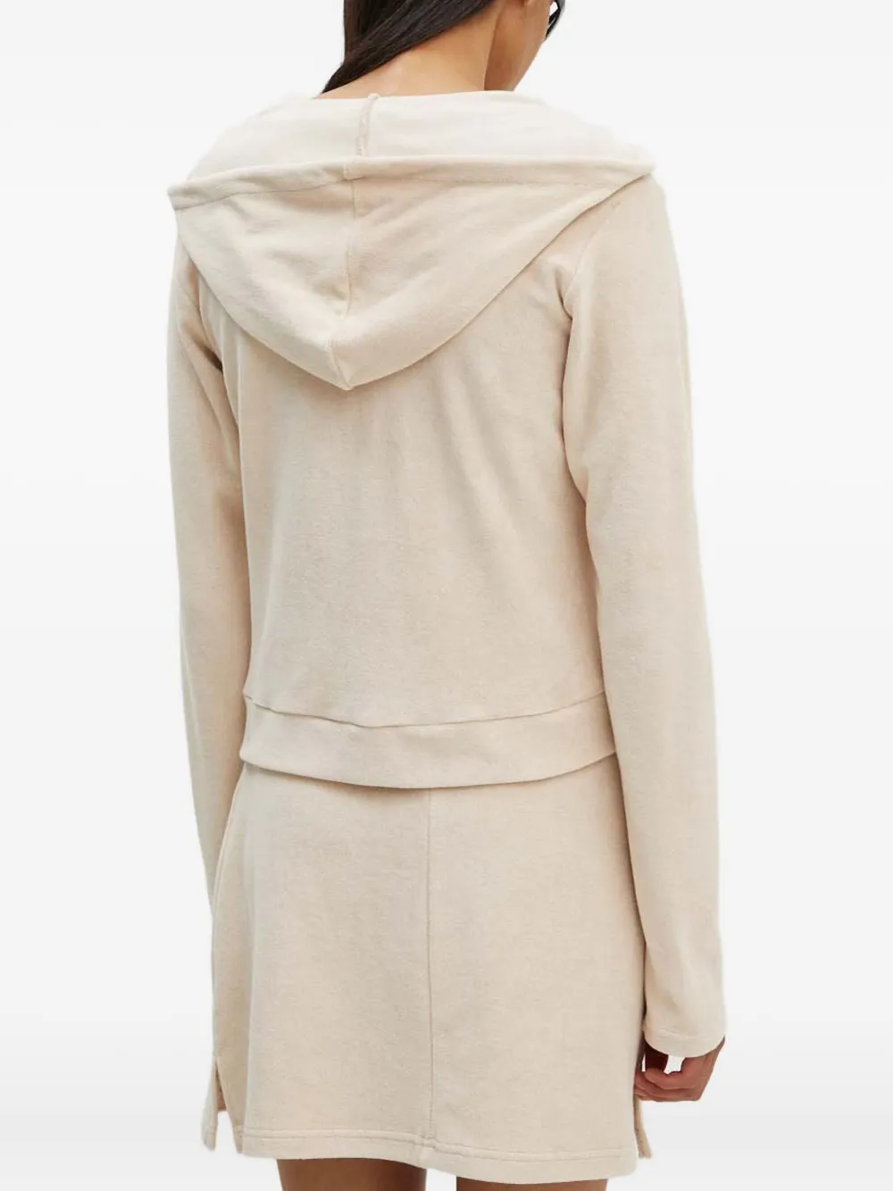 Resume Hooded Zip Top In Neutral