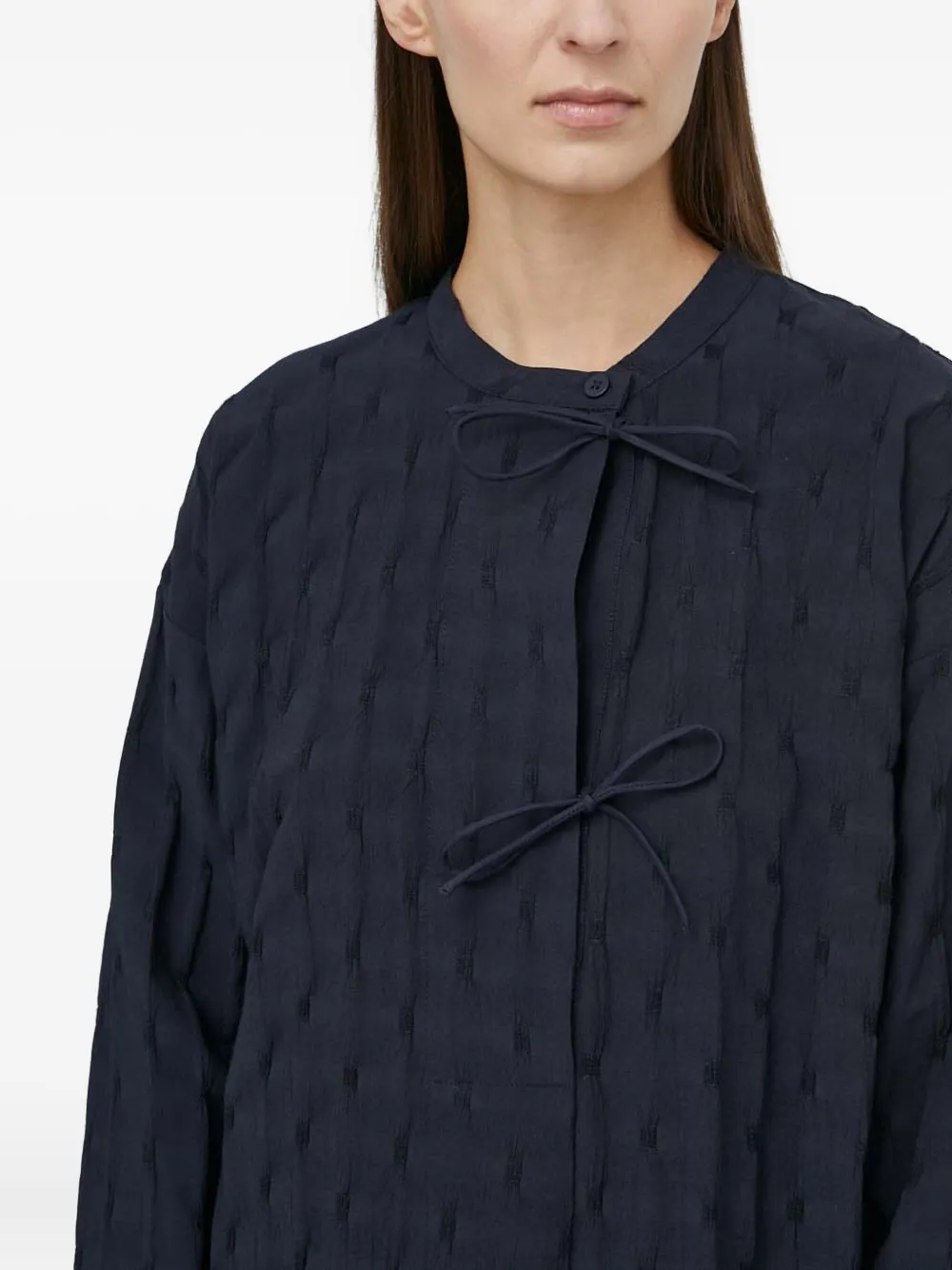 Resume Tie-detailing Midi Dress In Black