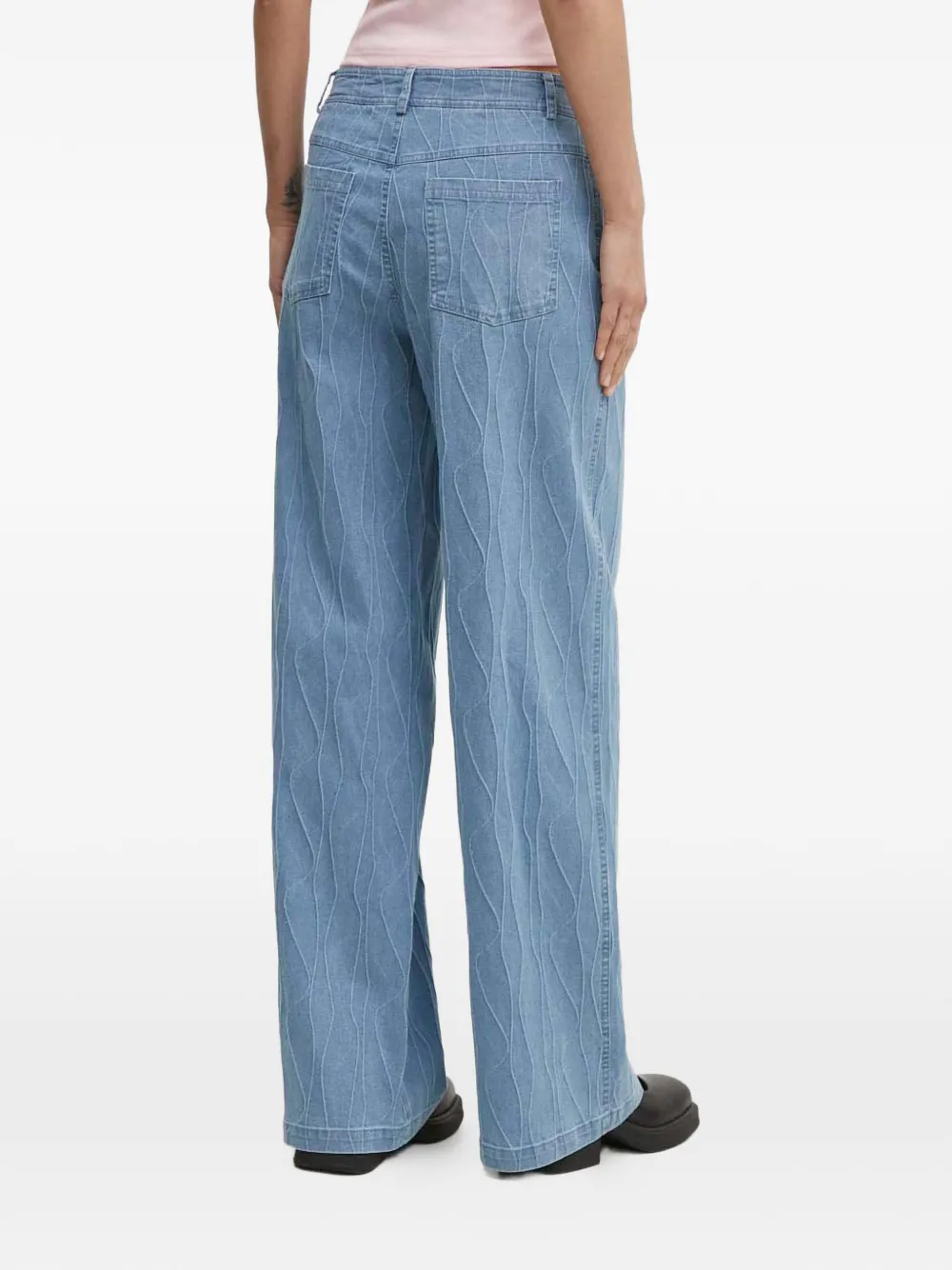  Résumé Textured Denim Jeans - Blue 