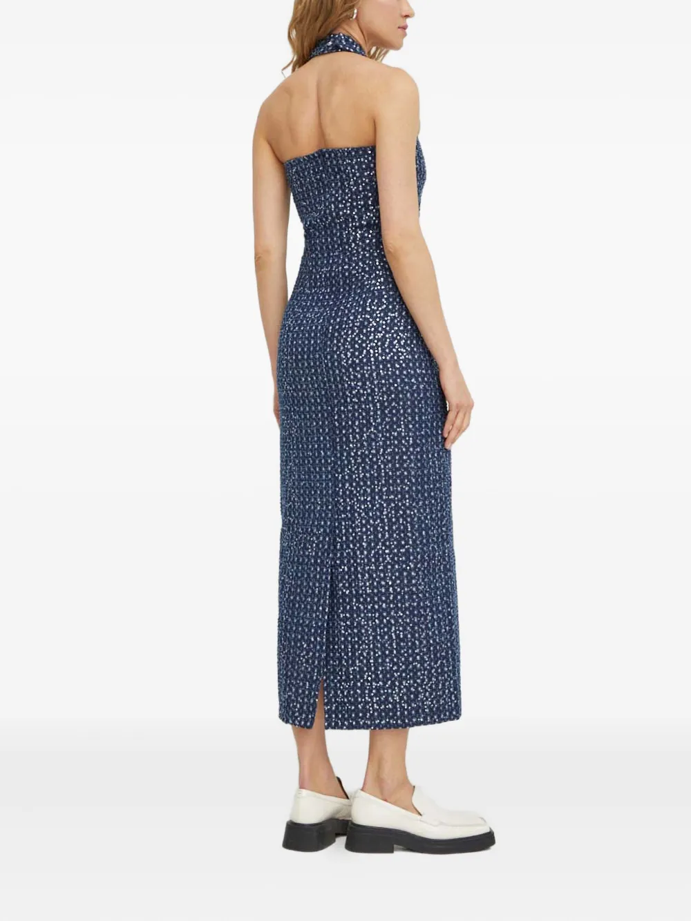 Resume Halterneck Mini Dress In Blue