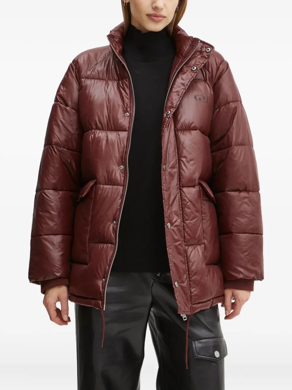 Resume Gefütterte Jacke Mit Logo-print In Brown