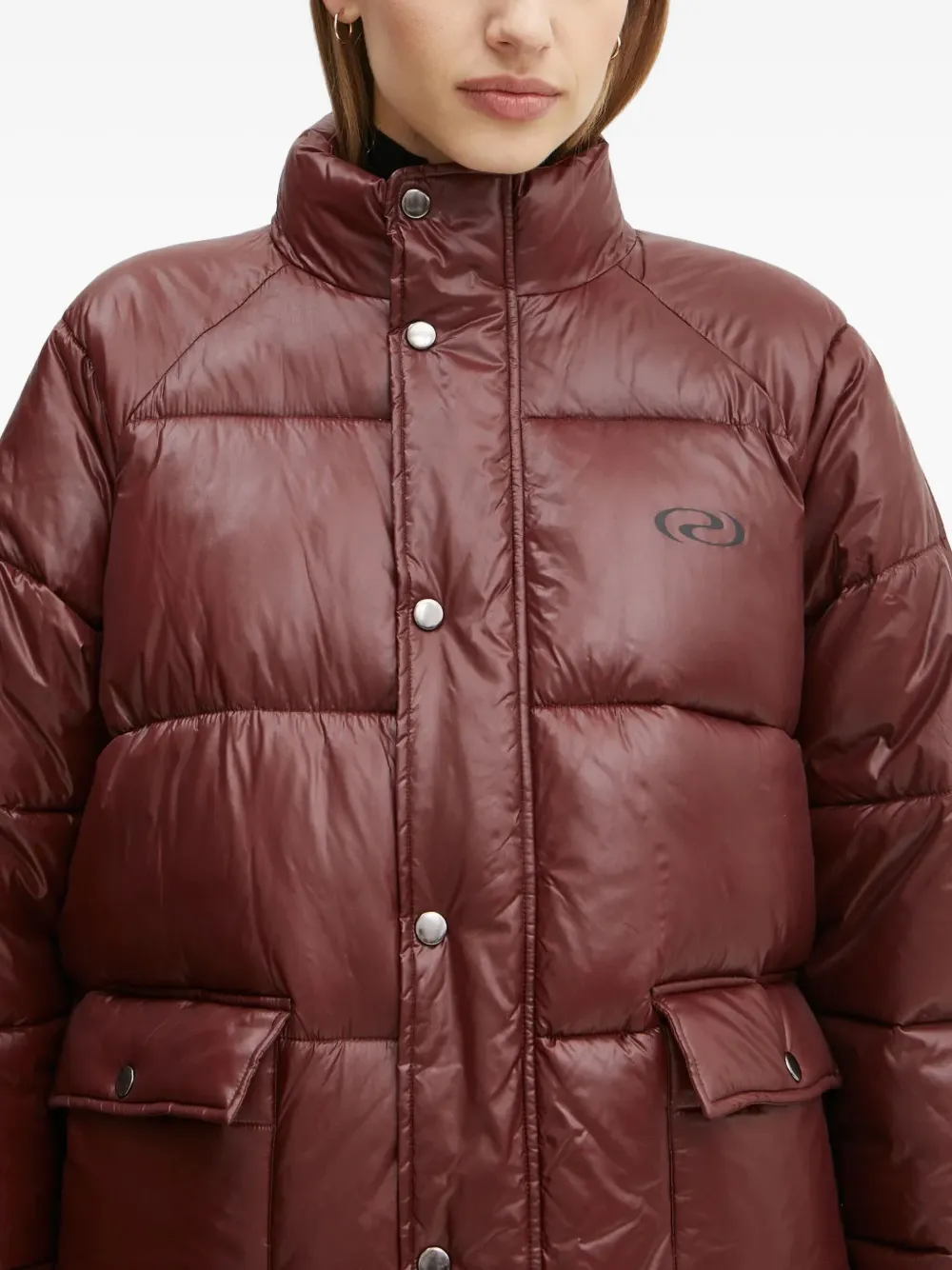Resume Gefütterte Jacke Mit Logo-print In Brown
