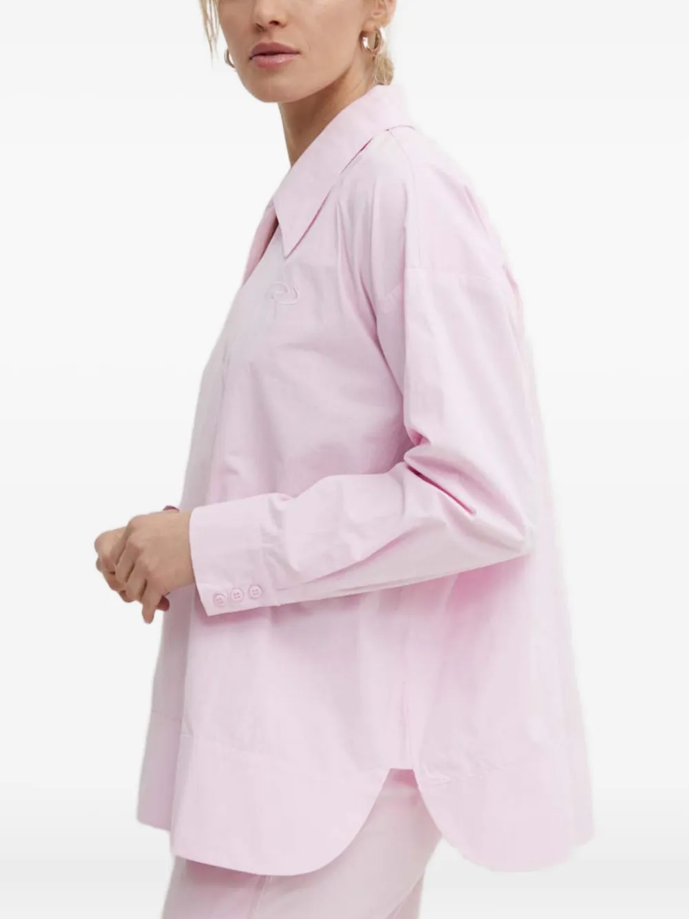 Resume Long-sleeve Blouse In Pink