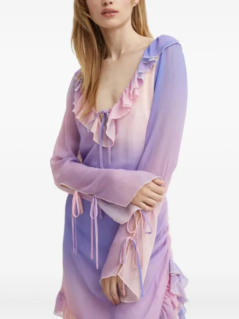 Résumé ruffled tie dress