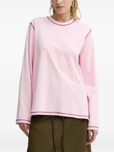 Résumé embossed-stitch T-shirt