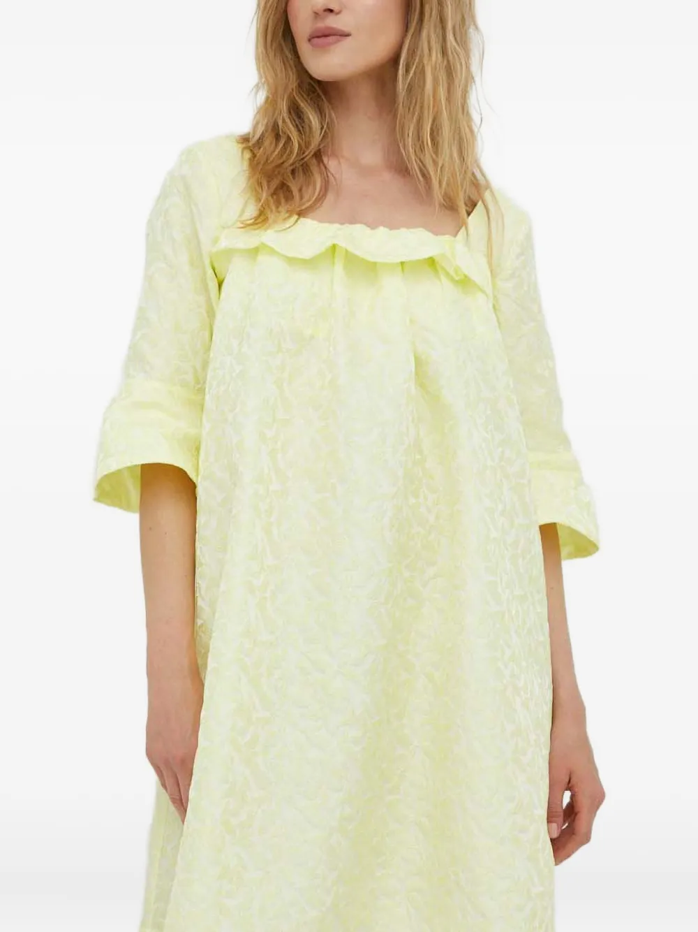 Résumé ruffled floral dress | Yellow | Image 1