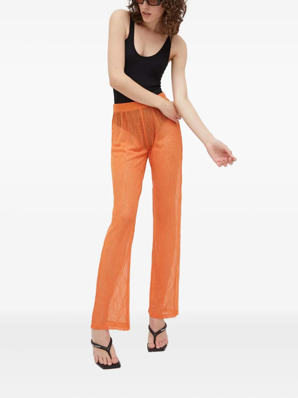 Résumé openwork trousers | Straight-Leg Pants | Image 2
