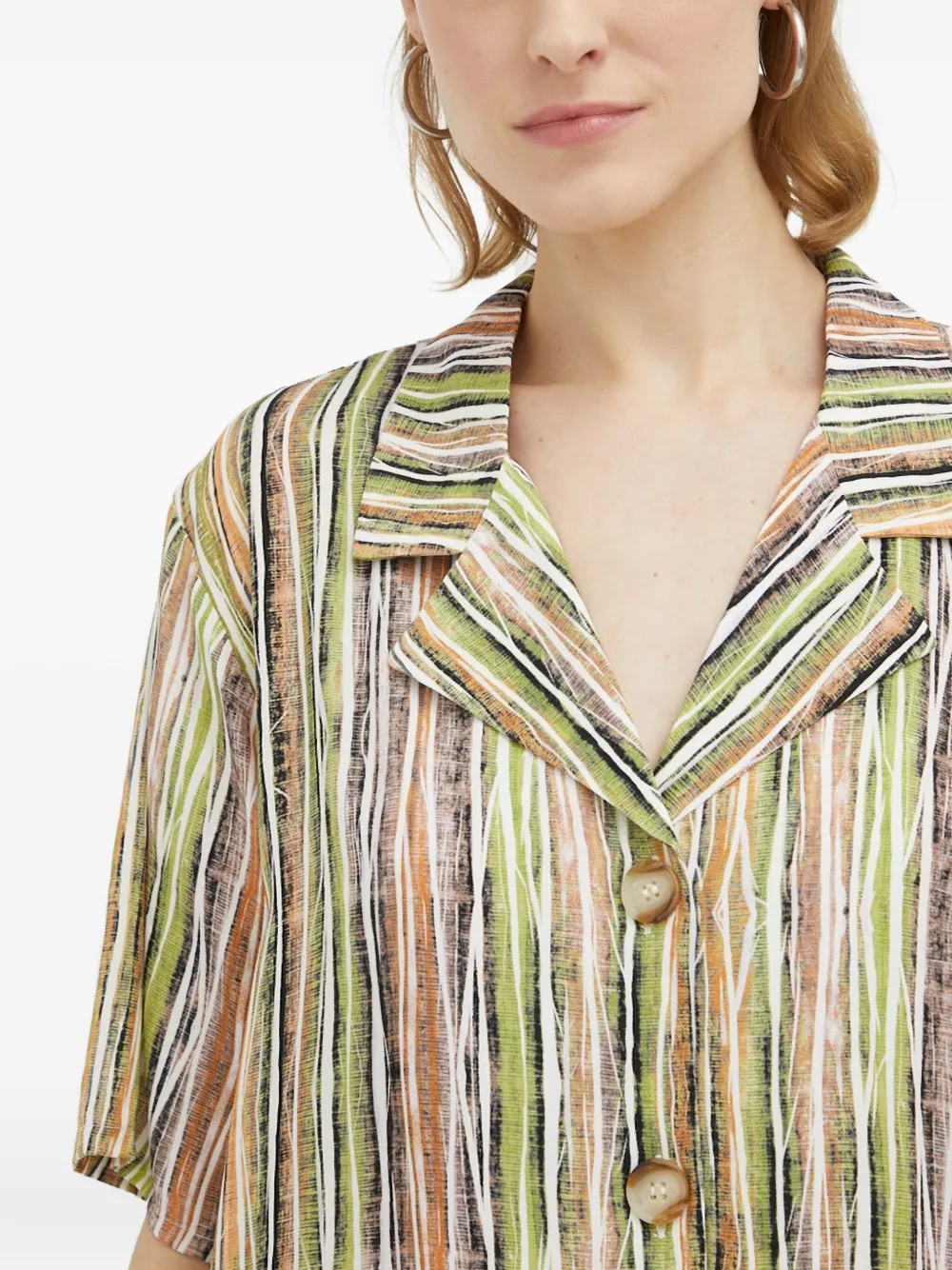 Resume Striped Button-up Shirt In Multi