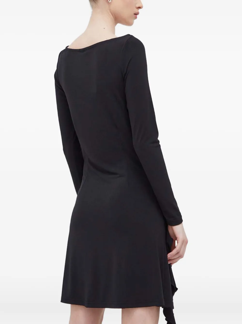Resume Floral Appliqué Slit Dress In Black
