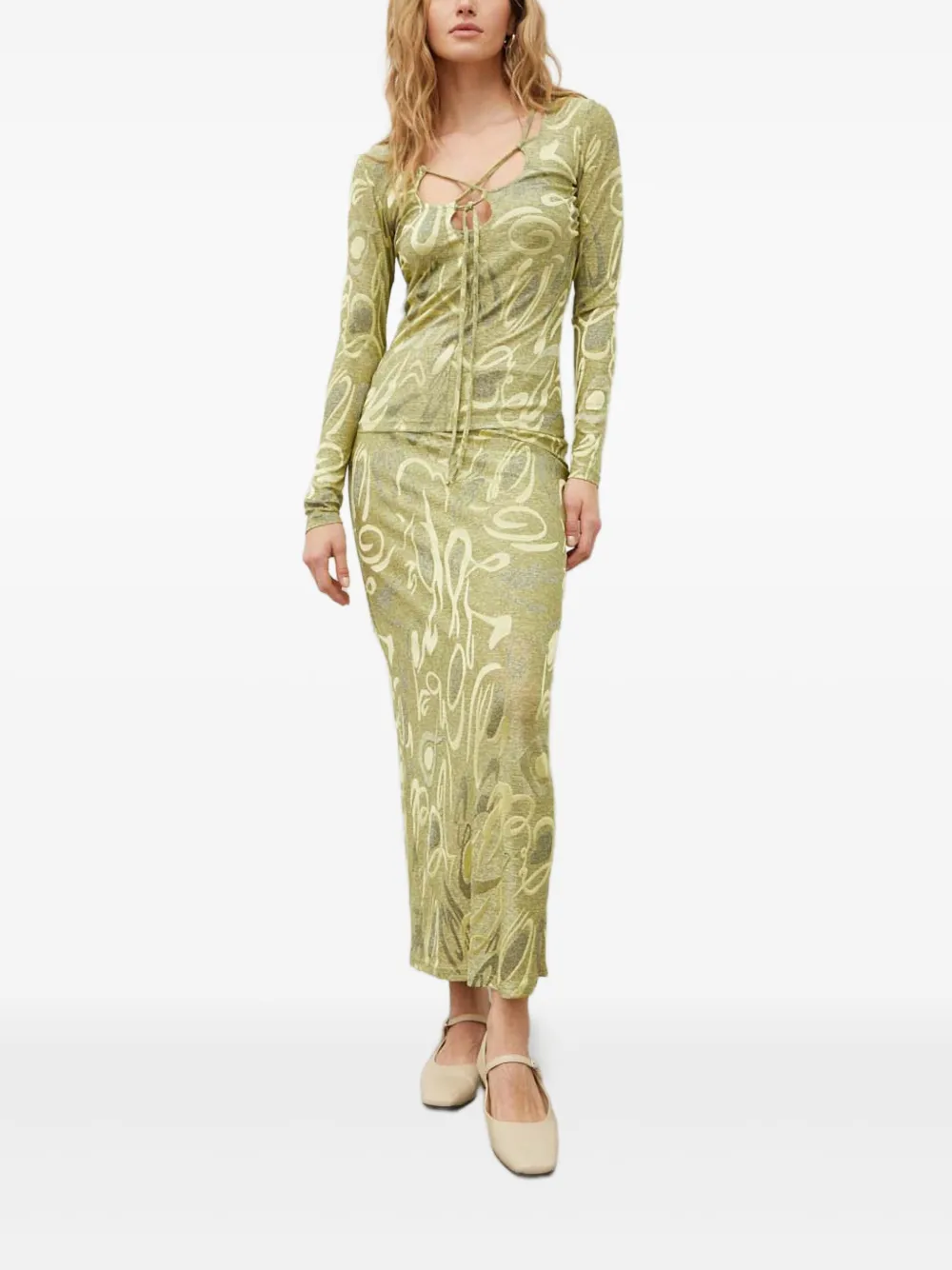 Résumé cut-out tie-detail top | Blouses | Image 2