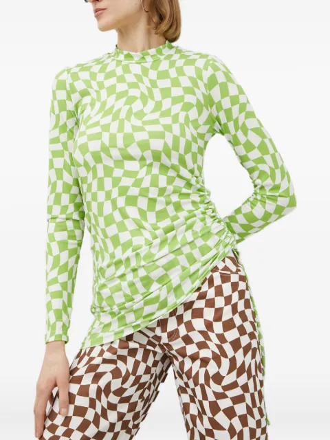 Résumé check long-sleeved top