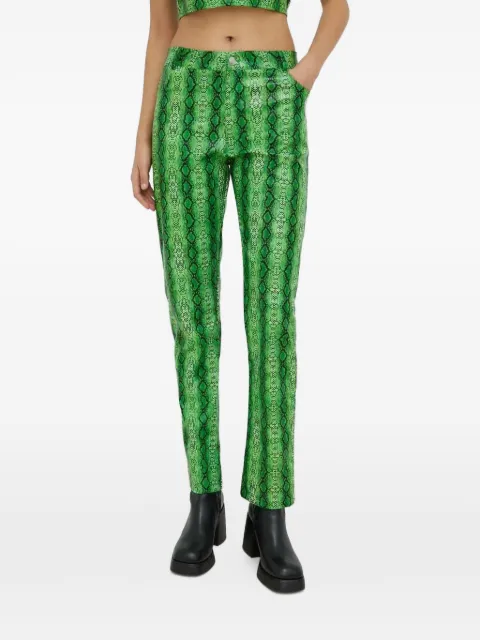 Résumé snakeskin-print trousers