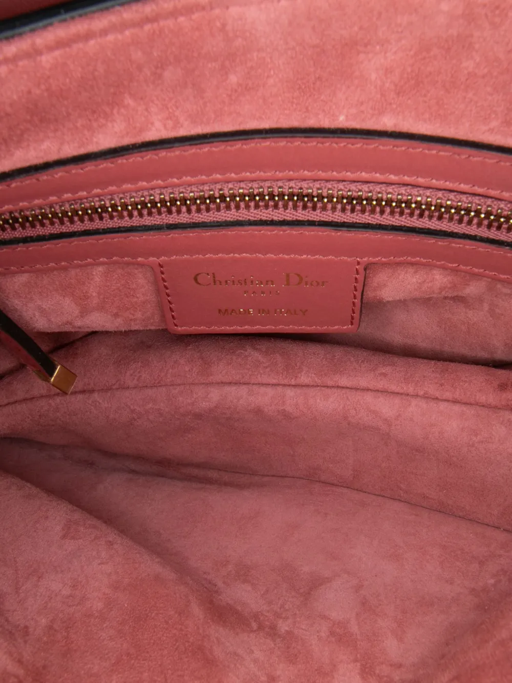 Pre-owned Dior 2019 Smooth Calfskin Saddle Bag Shoulder Bag In Red