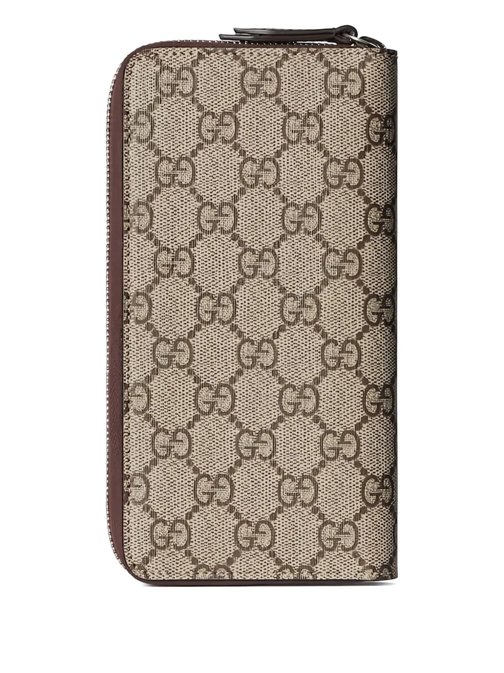 Gucci GG Supreme Canvas zip-around wallet Beige