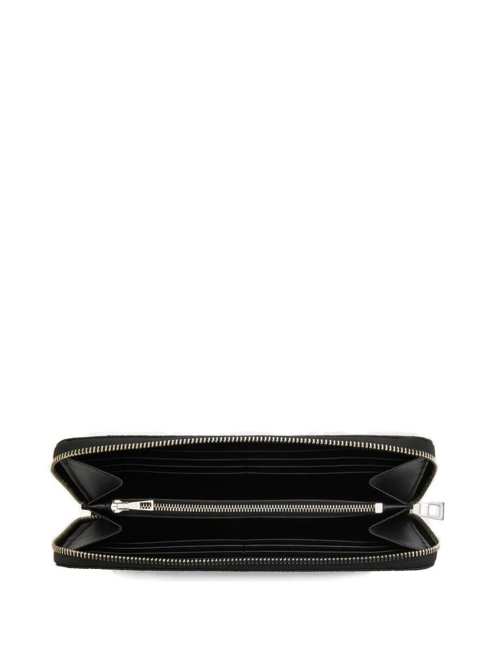 Loewe Logo-debossed Zip-around Wallet In Black