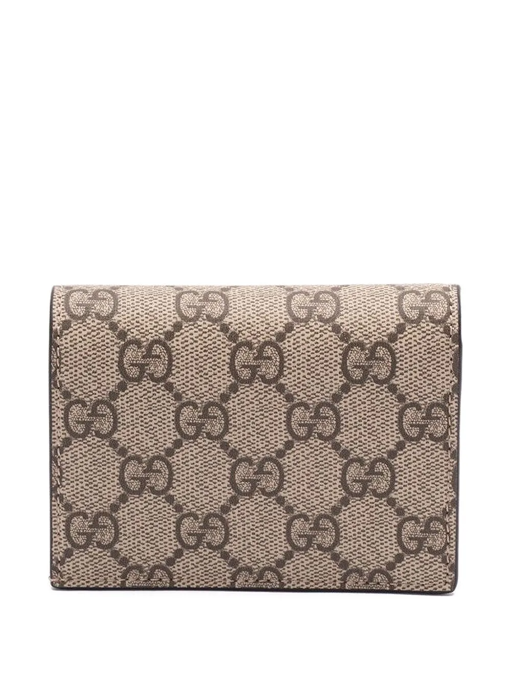 Gucci Gg Monogram Card Case In Black