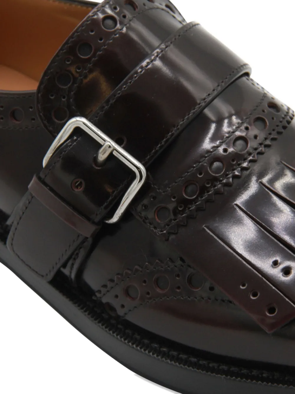 Church's Women Buckle Monk Strap Laced Shoes In Brown