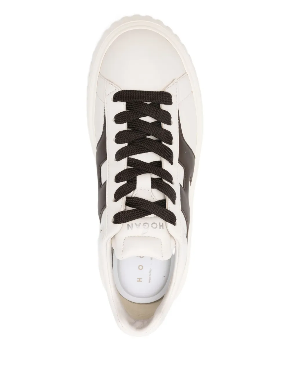 Hogan leather logo sneakers Neutrals