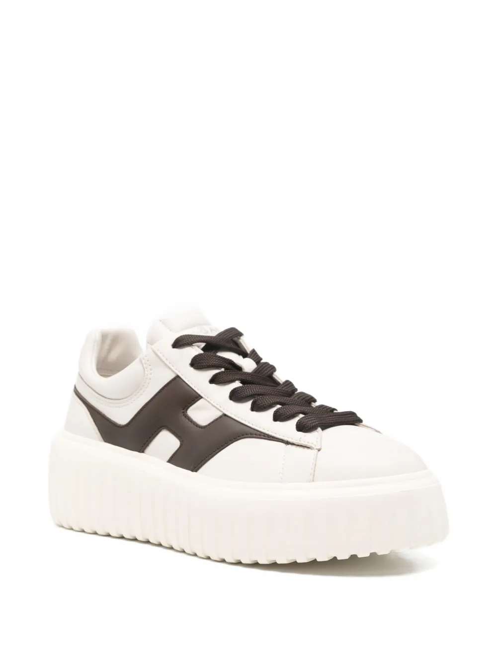 Hogan leather logo sneakers Neutrals