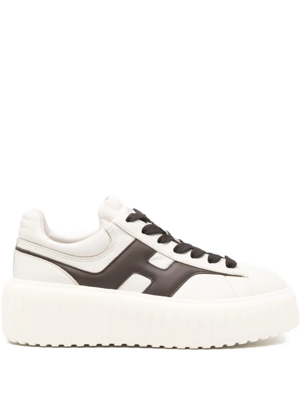 Hogan leather logo sneakers Neutrals