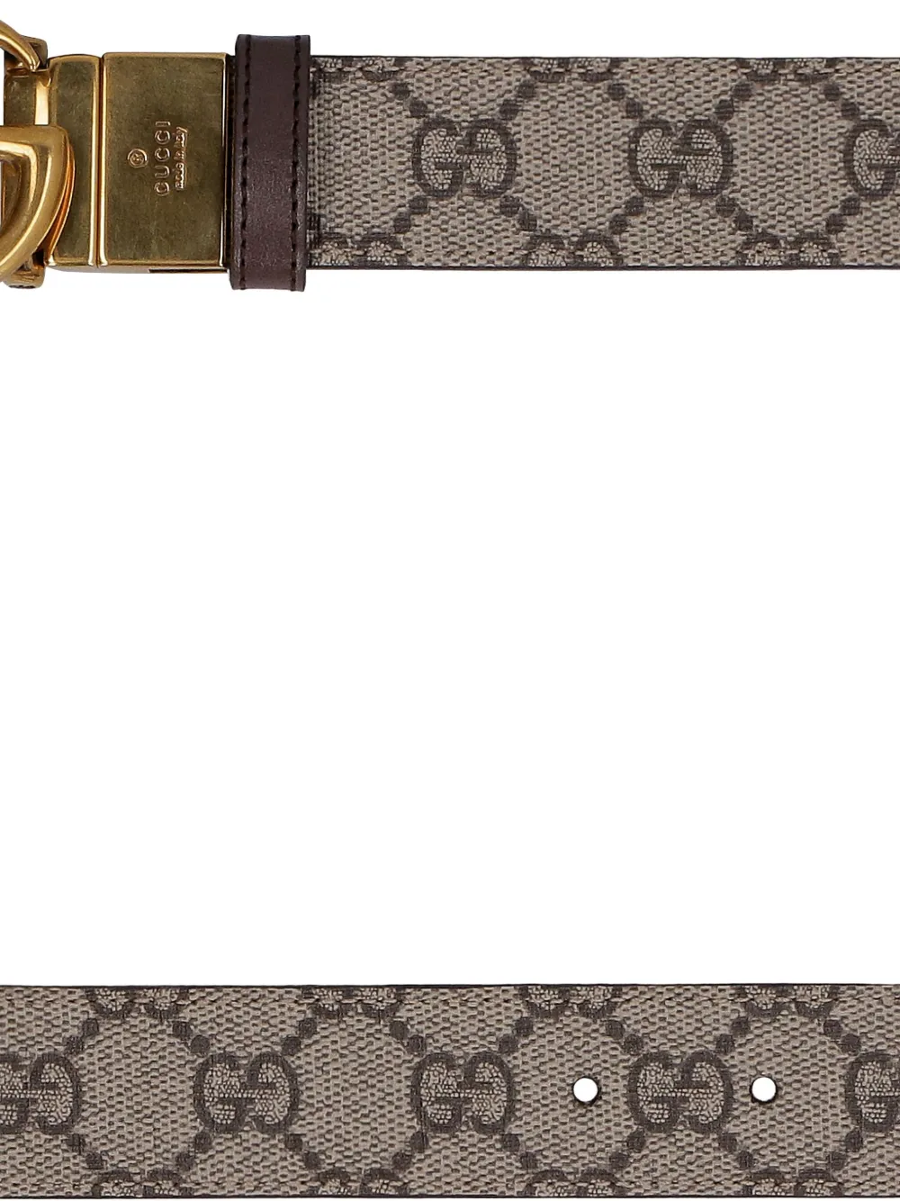 Gucci Double G reversible belt Beige