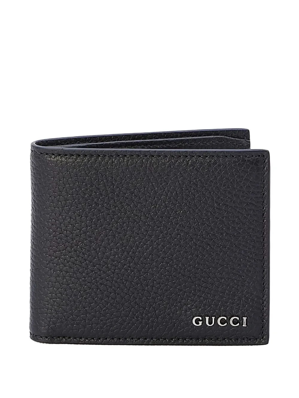Gucci Bi-fold leather wallet Zwart
