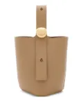LOEWE Pebble bucket mini bag - Brown