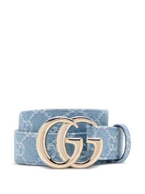 Gucci GG monogram denim belt