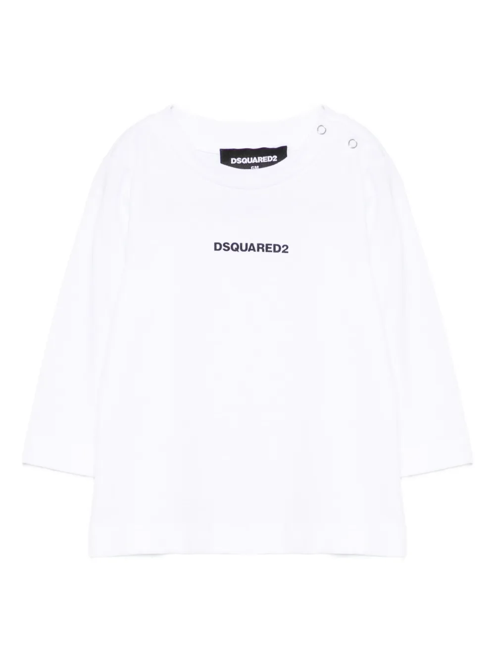 Dsquared2 Logo-print Long-sleeve T-shirt In White
