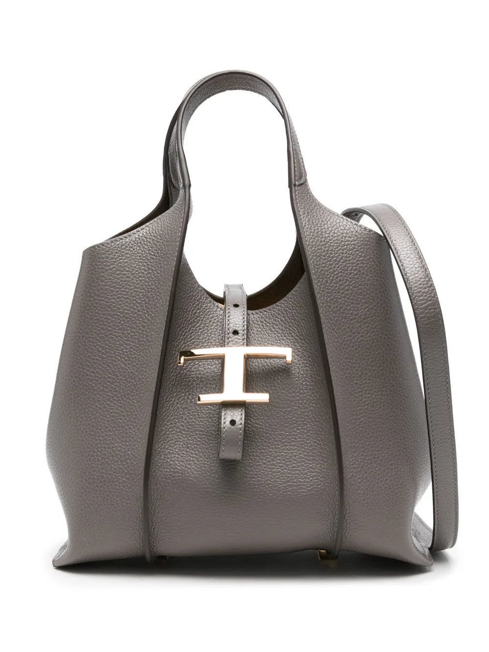 Tod's small Timeless T-buckle leather tote bag | Grey | Image 1