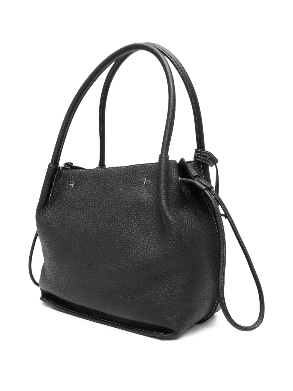 Tod's Buz leren shopper Zwart