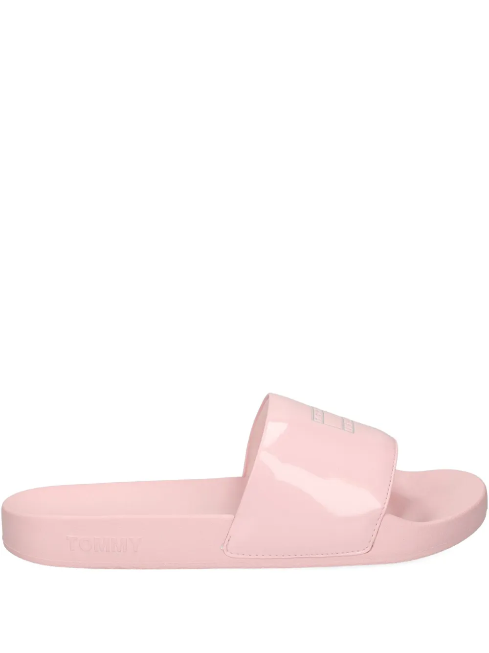 Tommy Jeans Logo-plaque Slides In Pink