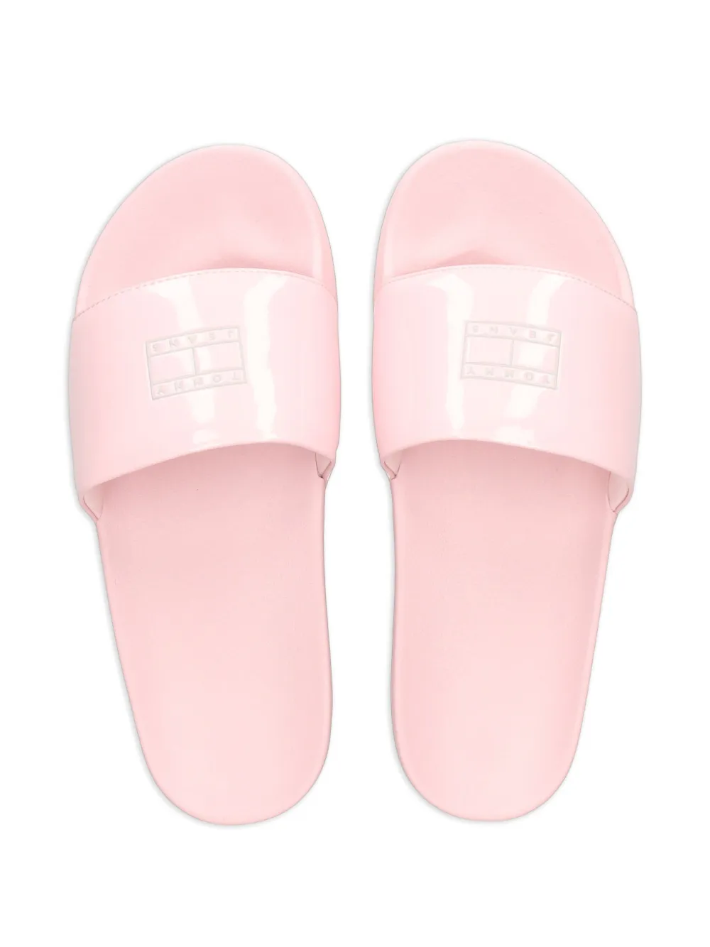 Tommy Jeans Slippers met logoplakkaat Roze
