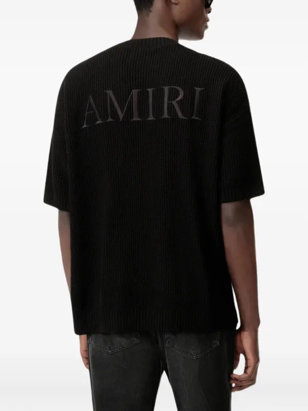 AMIRI Crochet Mesh T-shirt | Black | FARFETCH NO