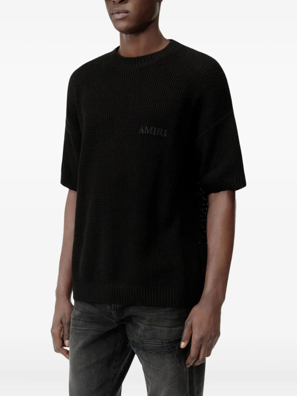 AMIRI T-shirt met logoprint Zwart